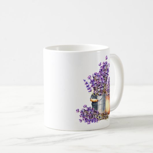 Lavender Bloom Mug Kaffeetasse (VorderseiteRechts)
