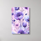 Lavender Bloom: Purple Haze Anemones Print Leinwanddruck (Vorderseite)