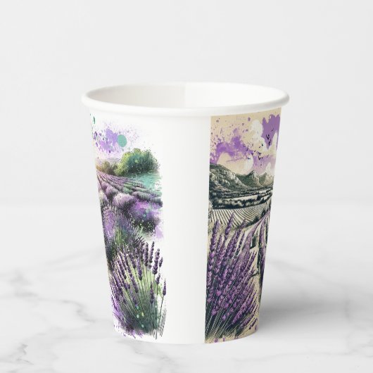 Lavender Bloom Serenity Mug Pappbecher (Links)