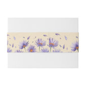 Lavender Bloom Wasserfarbe Wildblume Hochzeit Einladungsbanderole (Rückseitenbeispiel)