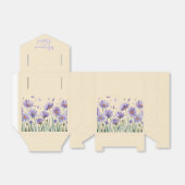 Lavender Bloom Wasserfarbe Wildblume Hochzeit Geschenkschachtel (Ungefaltet)