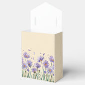 Lavender Bloom Wasserfarbe Wildblume Hochzeit Geschenkschachtel (Geöffnet)