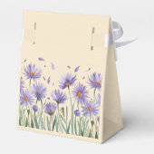 Lavender Bloom Wasserfarbe Wildblume Hochzeit Geschenkschachtel (Rückseite)