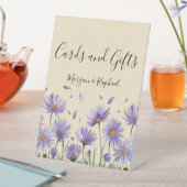 Lavender Bloom Wildblume Hochzeitskarten und Gesch Sockelschild (In Situ)