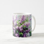 Lavender Blooming Lilac Bouquet Kaffeetasse (VorderseiteRechts)
