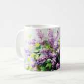 Lavender Blooming Lilac Bouquet Kaffeetasse (Vorderseite Links)