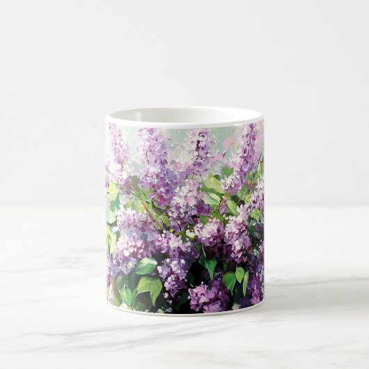 Lavender Blooming Lilac Bouquet Kaffeetasse (Mittel)