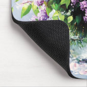 Lavender Blooming Lilac Bouquet Mousepad (Ecke)