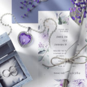 Lavender Blooms Wedding Einladung