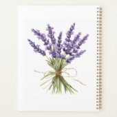 Lavender Blossom Garden Hochzeitsplaner Planer (Rückseite)