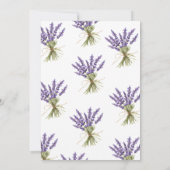 Lavender Blossom Garden Wedding Save The Date (Rückseite)