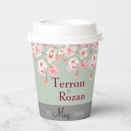 Lavender Blossom Pappbecher (Vorderseite)