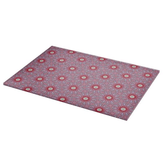 Lavender Blossom Tile Pattern Schneidebrett (Ecke)