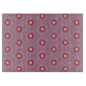 Lavender Blossom Tile Pattern Schneidebrett (Vorderseite)