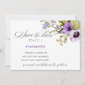 Lavender Blossom Whispers Save The Date (Vorderseite)