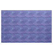 Lavender Blue Abstrakt Waves Muster Stoff (Yard (91,4 cm))