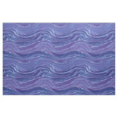 Lavender Blue Abstrakt Waves Muster Stoff (Fat Quarter (45,7 x 55,9 cm))