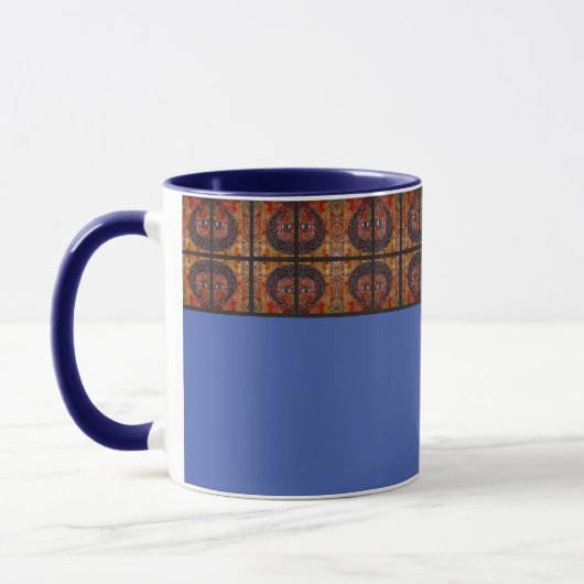 Lavender Blue Accent Ethiopian Art Tasse (Links)