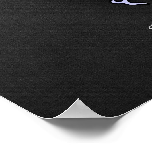 Lavender Blue Aquarius Poster (Ecke)