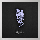 Lavender Blue Aquarius Poster (Vorne)