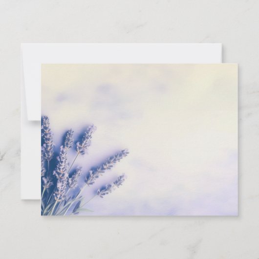 Lavender Blue Beerdigung Dankeschön Karten (Rückseite)