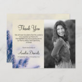 Lavender Blue Beerdigung Dankeschön Karten (Vorne/Hinten)