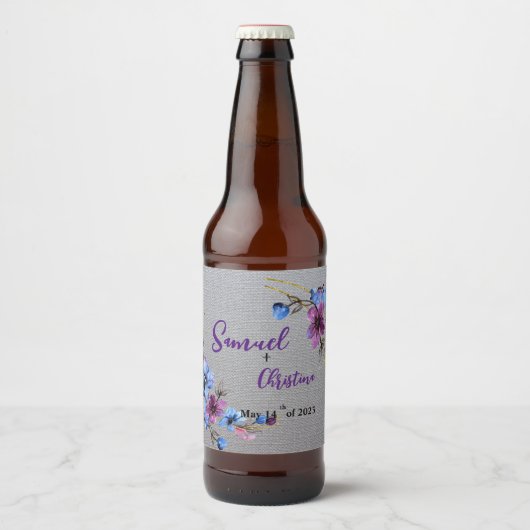 Lavender Blue Bierflaschenetikett (Vorderseite)
