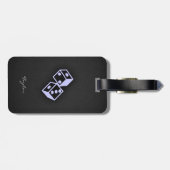 Lavender Blue Casino Gepäckanhänger (Rückseite horizontal)