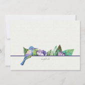 Lavender Blue Einladung (Rückseite)