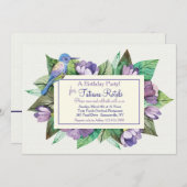 Lavender Blue Einladung (Vorne/Hinten)