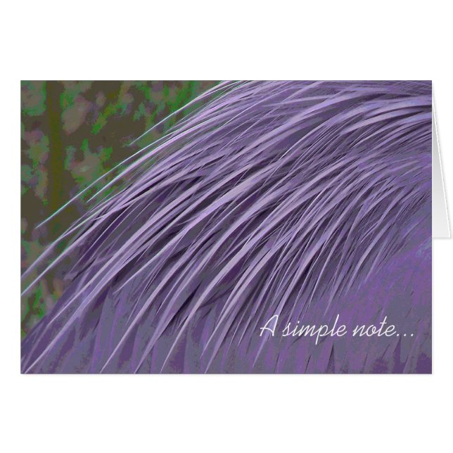 Lavender Blue Feathers (Vorderseite (Horizontal))