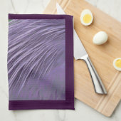 Lavender Blue Feathers Handtuch (Viertel Falte)