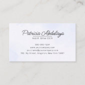 Lavender Blue Gold Glitzer Agate Braid Stylist Visitenkarte (Vorderseite)