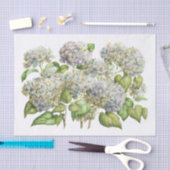 Lavender Blue Hydrangea Botanischer Blumenstrauß Seidenpapier (Handwerk)