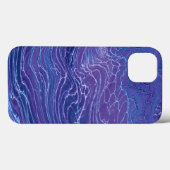 Lavender Blue Lace Marmor Akrylabstraktion Case-Mate iPhone Hülle (Rückseite (Horizontal))