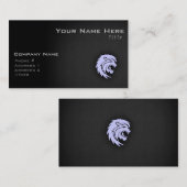Lavender Blue Leo Lion Visitenkarte (Vorne/Hinten)