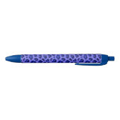 Lavender Blue Leopard Tierdruckmuster Kugelschreiber (Unterseite)