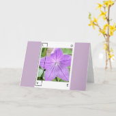 LAVENDER BLUE LOVE - GREETING CARD KARTE (Gelbe Blume)