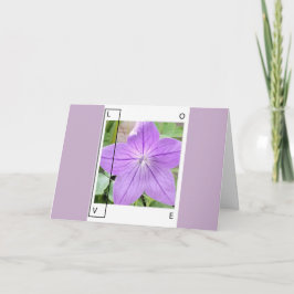 LAVENDER BLUE LOVE - GREETING CARD KARTE