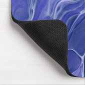 Lavender Blue Marble Acrylabstraktion Mousepad (Ecke)