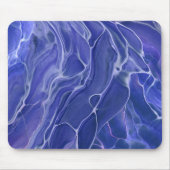 Lavender Blue Marble Acrylabstraktion Mousepad (Vorne)