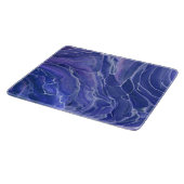 Lavender Blue Marble Acrylabstraktion Schneidebrett (Ecke)