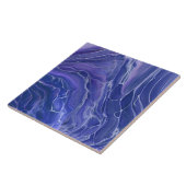 Lavender Blue Marble Acrylic Abstrakt Fliese (Seite)