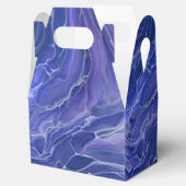Lavender Blue Marble Acrylic Abstrakt Geschenkschachtel (Geöffnet)
