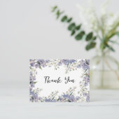 Lavender Blue Minze Sommer Blume Danke Begleitkarte (Stehend Vorderseite)
