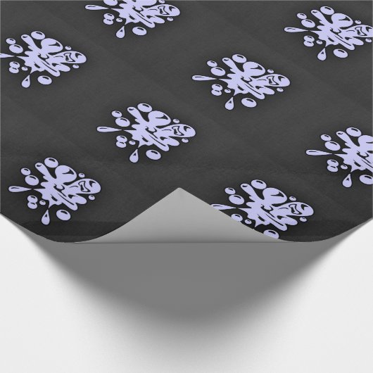 Lavender Blue Paintball Geschenkpapier (Ecke)