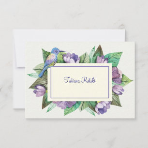 Lavender Blue Personalisiert Stationery Einladung