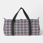Lavender Blue Plaid Tartan Retro Color Duffle Bag (Vorderseite)