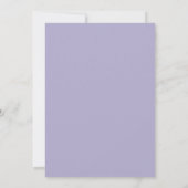 Lavender Blue Pop Das Champagner-Brautparty Einladung (Rückseite)
