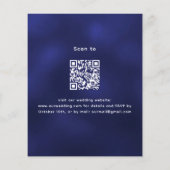 Lavender Blue QR UAWG Budget Einladung zur Hochzei (Rückseite)